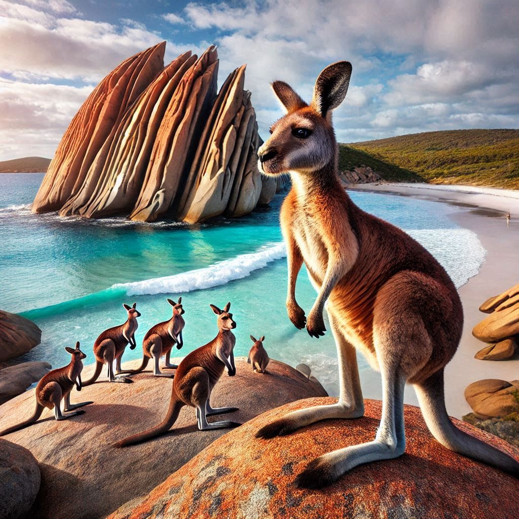 Kangaroo-Island-Australia-with-kangaroos-pristine-beaches-and-unique-rock-formations-like-the-Remarkable-Rocks