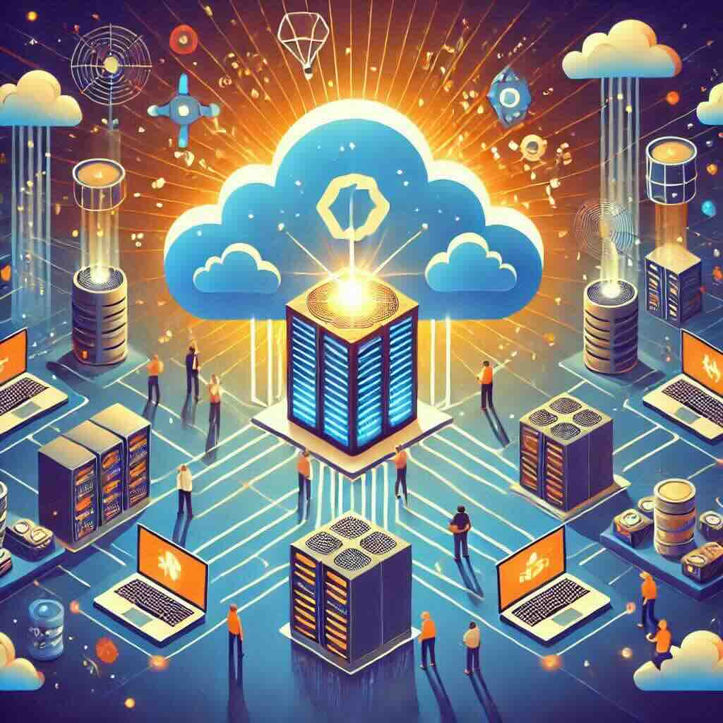 Traditional Cloud vs. Serverless Architecture Diagram