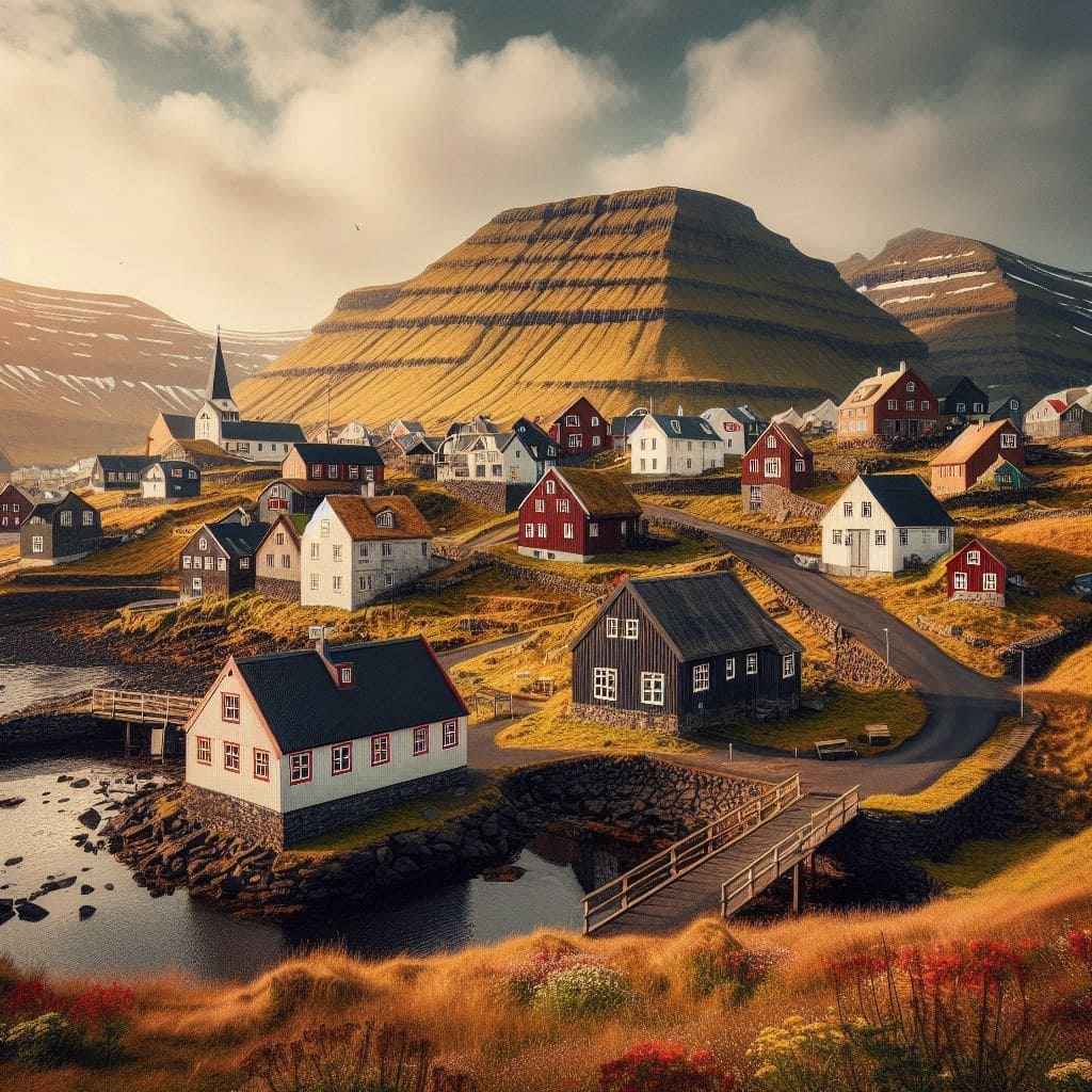 Traditional-Faroese-houses-rugged-landscapes-and-a-thriving-art-scene-in-Torshavn-Faroe-Islands